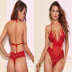 Lace One-Piece Three-Point Lace Sexy Lingerie Suit NSFQQ80490