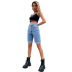 women s straight denim shorts nihaostyles wholesale clothing NSJM80526