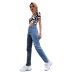 women s high-waist wide-leg holed straight jeans nihaostyles wholesale clothing NSJM80537