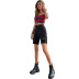 Summer women s High Waist Straight Ripped Denim Shorts  nihaostyles wholesale clothing NSJM80538