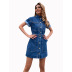 summer women s denim button dress nihaostyles wholesale clothing NSJM80542