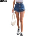 spring and summer women s high waist wide legs straight denim shorts nihaostyles wholesale clothing NSJM80548