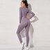 chaleco deportivo para mujer y camiseta de manga larga y mallas ajustadas traje de yoga de tres piezas nihaostyles ropa al por mayor NSXER80563