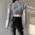 women s shoulder pads v neck hollow suit and sling two-piece nihaostyles wholesale clothing NSXE80575
