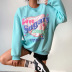 Love Color Letter  Printing Loose Sweatershirt nihaostyles wholesale clothing NSXE80596