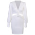 autumn V-neck slimming X-shaped dress suit nihaostyles wholesale clothing NSXE80604