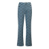 summer wave pattern printing high-waist straight pants nihaostyles wholesale clothing NSXE80607