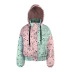 autumn and winter color matching printed stand-up collar hooded zipper padded coatnihaostyles wholesale clothing NSXE80615