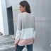 autumn women s color matching round neck bat sleeve knitted sweater nihaostyles wholesale clothing NSDMB80621