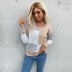 autumn and winter round neck stitching knitted sweater nihaostyles wholesale clothing NSDMB80625