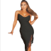 women s sexy sleeveless tube top split dress nihaostyles wholesale clothing NSYIS80721