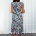 floral sleeveless V-neck high waist slit dress nihaostyles clothing wholesale NSZH80672