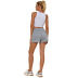 women s elastic high waist casual shorts nihaostyles wholesale clothing NSJM80817