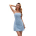 women s sexy denim tube top short dress nihaostyles wholesale clothing NSJM80818