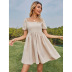 summer women s square collar backless cusual dress nihaostyles wholesale clothing NSJM80819