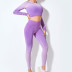 gradient color high stretch long-sleeved high waist leggings yoga suit nihaostyles clothing wholesale NSXER80839
