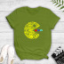 peas print T-shirt nihaostyles clothing wholesale NSYAY81306