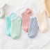 short striped solid color polyester cotton socks 10-pairs nihaostyles clothing wholesale NSLSD80941