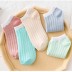 short striped solid color polyester cotton socks 10-pairs nihaostyles clothing wholesale NSLSD80941