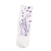 medium tube solid color graffiti ink painting combed cotton socks 5-pairs nihaostyles clothing wholesale NSLSD80943