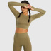 tops de manga larga de secado rápido pantalones de yoga de cintura alta nihaostyles ropa al por mayor NSXER80952
