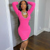  v-neck package hip tight dress nihaostyles wholesale clothing NSFR80962