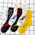 middle tube combed cotton socks 5 pairs nihaostyles clothing wholesale NSLSD80990