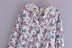 women s V-neck floral print loose long-sleeved shirt nihaostyles wholesale clothing NSAM81000