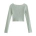 women s square neck short  pullover top nihaostyles wholesale clothing NSAM81010