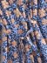 lapel puff sleeve flower print dress nihaostyles clothing wholesale NSAM81030