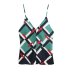 geometric pattern printing camisole nihaostyles clothing wholesale NSAM81034