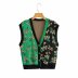 sleeveless flower printed woolen vest nihaostyles clothing wholesale NSAM81039