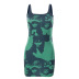 printed sleeveless sling hedging dress nihaostyles clothing wholesale NSSWF81064