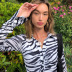 striped lapel cardigan pleated shirt dress nihaostyles clothing wholesale NSMG81151