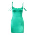 solid color suspender dress nihaostyles clothing wholesale NSFLY81190