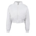full zipper cropped padded jacket nihaostyles clothing wholesale NSFLY81192