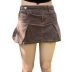 high waist short denim pleated skirt nihaostyles clothing wholesale NSXPF81256