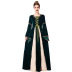 dark green aristocratic palace dress set nihaostyles wholesale halloween costumes NSPIS81384