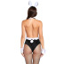 Black bunny girl one-piece cosplay costume set nihaostyles clothing wholesale NSPIS81388