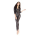 one-piece leather tight zipper jumpsuit nihaostyles wholesale halloween costumes NSPIS81421