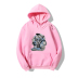 Creative cartoon printed loose plus velvet hoodie nihaostyles clothing wholesale NSYAY83262