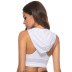 solid color hooded yoga vest nihaostyles clothing wholesale NSZLJ81464