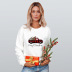 Christmas heat transfer round neck long-sleeved sweatshirt nihaostyles wholesale Christmas costumes NSMDF81523