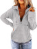 solid color full zipper long-sleeved hoodie nihaostyles clothing wholesale NSMDF81542