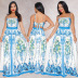 printed suspender dress nihaostyles clothing wholesale NSXYZ81559