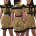 printed ruffle dress nihaostyles clothing wholesale NSXYZ81566