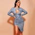 hollow sequined irregular slit dress nihaostyles clothing wholesale NSXYZ81583