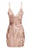 women s stitching sequins halter dress two colors nihaostyles clothing wholesale NSDMS77166