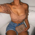 women s mesh polka dot wrap chest crop top nihaostyles clothing wholesale NSDMS77167