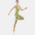 women s fitness vest hip-lifting leggings two-piece yoga suit nihaostyles clothing wholesale NSSMA77186
